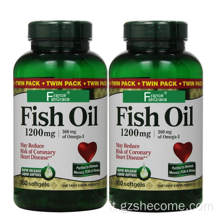 Omega3 Supporto mini softgels di olio di pesce immunitario